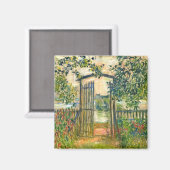 Claude Monet: Das Gartentor bei Vetheuil Magnet (Vorderseite/Rückseite)