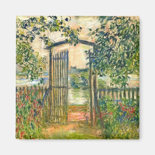 Claude Monet: Das Gartentor bei Vetheuil Magnet (Vorne)