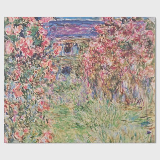 Claude Monet Das Haus unter den Rose GalleryHD Geschenkpapier (Flach)