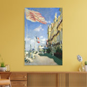 Claude Monet | Das Hotel des Roches Noires Leinwanddruck (Insitu (Wohnzimmer))