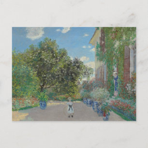 Claude Monet - Das Künstlerhaus in Argenteuil Postkarte