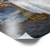 Claude Monet - Das Mittagessen, dekorative Tafel Fotodruck (Ecke)