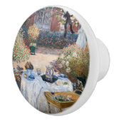Claude Monet - Das Mittagessen, dekorative Tafel Keramikknauf (Rechts)