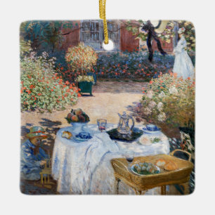 Claude Monet - Das Mittagessen, dekorative Tafel Keramikornament