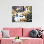 Claude Monet - Das Mittagessen, dekorative Tafel Leinwanddruck (Insitu (Wohnzimmer))