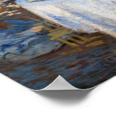 Claude Monet - Das Mittagessen, dekorative Tafel Poster (Ecke)
