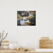 Claude Monet - Das Mittagessen, dekorative Tafel Poster (Küche)