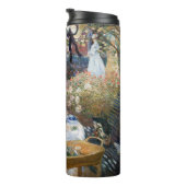 Claude Monet - Das Mittagessen, dekorative Tafel Thermosbecher (Nach rechts gedreht)