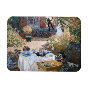 Claude Monet - Das Mittagessen, dekoratives Paneel Magnet