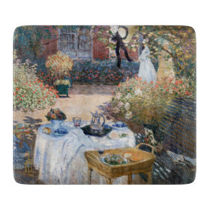Claude Monet - Das Mittagessen, dekoratives Paneel Schneidebrett