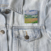 Claude Monet | das Mohnblumen-Feld nahe Giverny, Button (Beispiel)