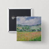 Claude Monet | das Mohnblumen-Feld nahe Giverny, Button (Vorne & Hinten)