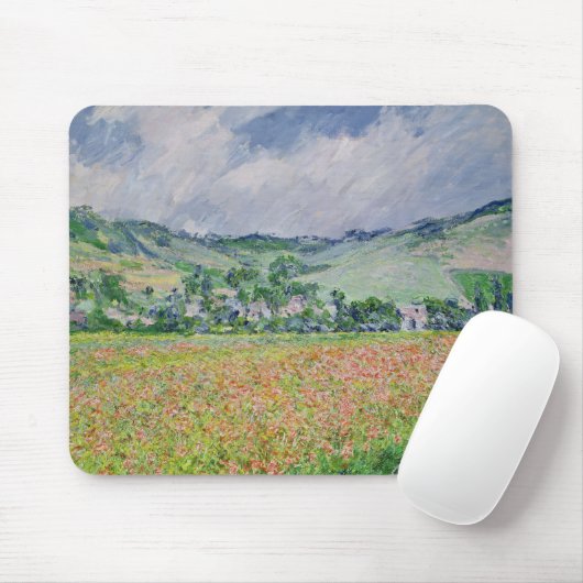 Claude Monet | das Mohnblumen-Feld nahe Giverny, Mousepad (Mit Mouse)