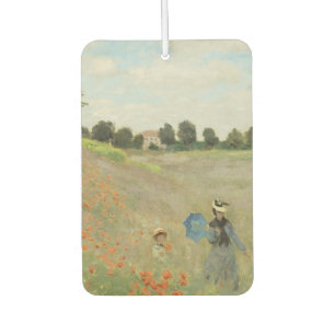 Claude Monet Das Mohnfeld bei Argenteuil Kunst Autolufterfrischer