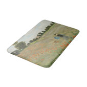 Claude Monet Das Mohnfeld bei Argenteuil Kunst Badematte (Schrägansicht)