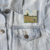Claude Monet Das Mohnfeld bei Argenteuil Kunst Button (Beispiel)