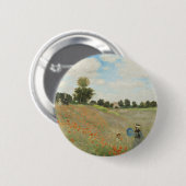 Claude Monet Das Mohnfeld bei Argenteuil Kunst Button (Vorne & Hinten)
