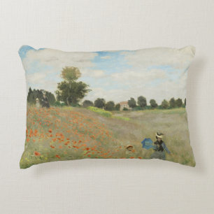 Claude Monet Das Mohnfeld bei Argenteuil Kunst Dekokissen