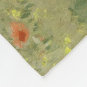 Claude Monet Das Mohnfeld bei Argenteuil Kunst Fleecedecke (Ecke)
