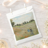 Claude Monet Das Mohnfeld bei Argenteuil Kunst Geschenktütchen (Ausgeschnitten)