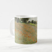 Claude Monet Das Mohnfeld bei Argenteuil Kunst Kaffeetasse (Vorderseite Links)