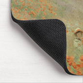 Claude Monet Das Mohnfeld bei Argenteuil Kunst Mousepad (Ecke)