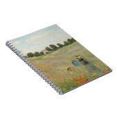 Claude Monet Das Mohnfeld bei Argenteuil Kunst Notizblock (Rechte Seite)