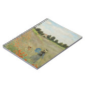 Claude Monet Das Mohnfeld bei Argenteuil Kunst Notizblock (Linke Seite)