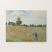 Claude Monet Das Mohnfeld bei Argenteuil Kunst Puzzle (Horizontal)
