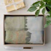 Claude Monet Das Mohnfeld bei Argenteuil Kunst Seidenpapier (Geschenk)
