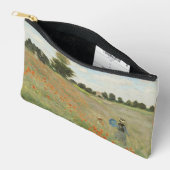 Claude Monet Das Mohnfeld bei Argenteuil Kunst Zubehörtasche (Offen)