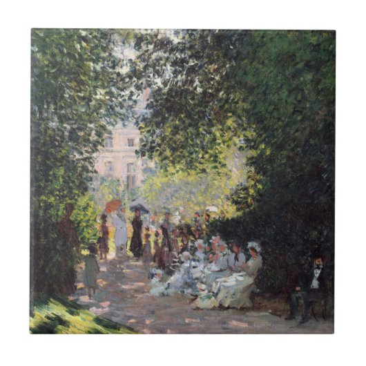 Claude Monet | das Parc Monceau Fliese (Vorderseite)