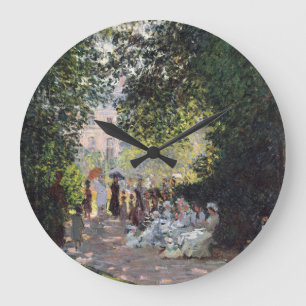 Claude Monet   das Parc Monceau Große Wanduhr