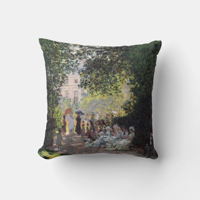 Claude Monet | das Parc Monceau Kissen (Vorderseite)