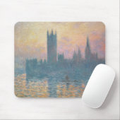 Claude Monet | Das Parlament, Sunset Mousepad (Mit Mouse)