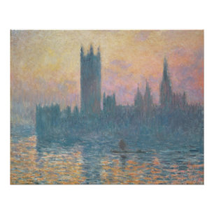 Claude Monet   Das Parlament, Sunset Poster