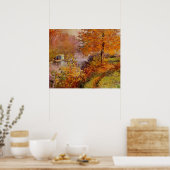 Claude Monet, Das Studioboot, Poster (Küche)
