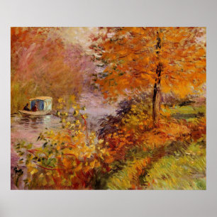 Claude Monet, Das Studioboot, Poster