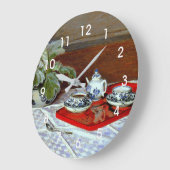 Claude Monet - Das Teeservice, Große Wanduhr (Winkel)