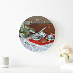 Claude Monet - Das Teeservice, Große Wanduhr