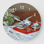 Claude Monet - Das Teeservice, Große Wanduhr (Vorderseite)