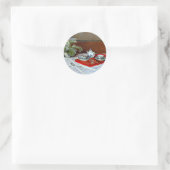 Claude Monet - Das Teeservice, Runder Aufkleber (Tasche)