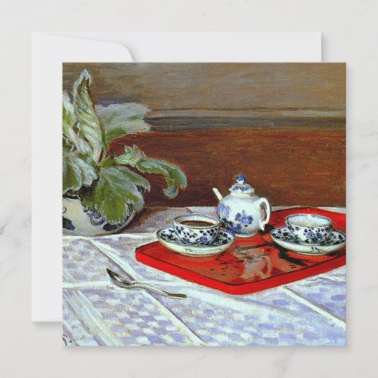 Claude Monet - Das Teeservice, Save The Date (Vorderseite)