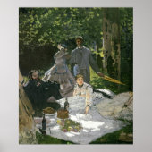 Claude Monet | Dejeuner sur l'Herbe, Chailly Poster (Vorne)
