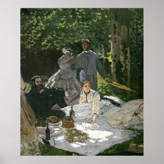 Claude Monet | Dejeuner sur l'Herbe, Chailly Poster (Vorne)