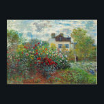 Claude Monet - Der argentinische Künstlergarten Acryl Wandkunst<br><div class="desc">The Artist's Garden in Argenteuil / A Corner of the Garden with Dahlias - Claude Monet,  Oil on Leinwand,  1873</div>