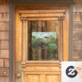 Claude Monet - Der argentinische Künstlergarten Fensteraufkleber (Haustür)