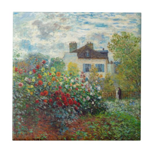 Claude Monet - Der argentinische Künstlergarten Fliese (Vorderseite)
