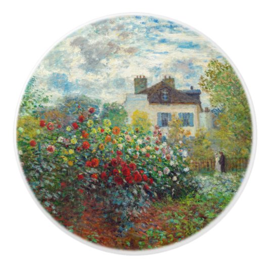 Claude Monet - Der argentinische Künstlergarten Keramikknauf (Vorderseite)