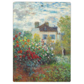 Claude Monet - Der argentinische Künstlergarten Klemmbrett (Rückseite)